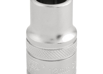 Draper 6 Point Metric Socket, 1/2" Sq. Dr., 12mm 16601 Draper - Town Tools 