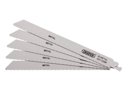 Draper Bi-metal Reciprocating Saw Blades for Metal Cutting, 225mm, 14tpi (Pack o Draper - Town Tools 