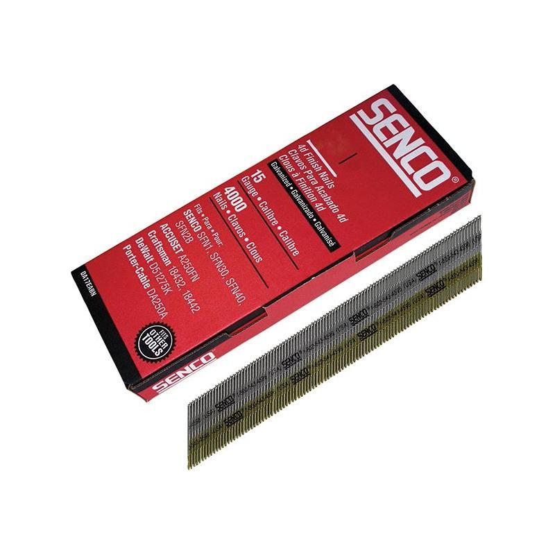 Senco Chisel Smooth Brad Nails Galvanised 15G x 32mm (Pack 4000) Senco - RockBottom Nothampton