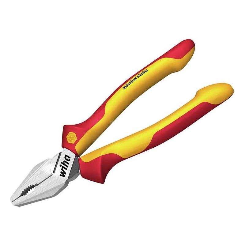 Wiha Industrial electric Combination Pliers with DynamicJoint® 180mm Wiha - RockBottom Northampton
