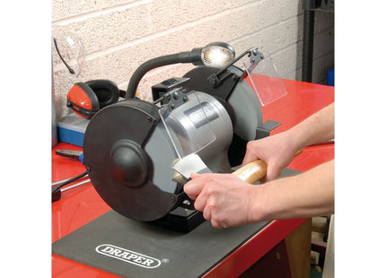Draper Heavy Duty Bench Grinder with Worklight, 200mm, 550W 05097 Draper - Town Tools 