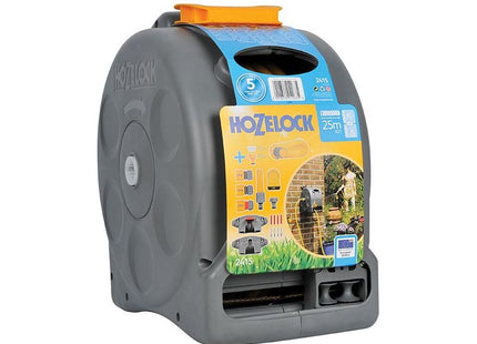 Hozelock 2415 25m 2-in-1 Compact Hose Reel + 25m of Starter Hose Hozelock - RockBottom Northampton
