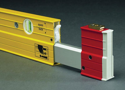 Stabila 106T-183 Extendable Spirit Level 3 Vial 183-315cm Stabila - RockBottom Nothampton
