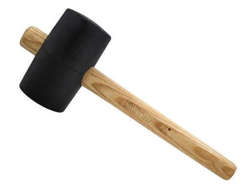 Faithfull FSC Black Rubber Mallet 28oz Faithfull - RockBottom Northampton