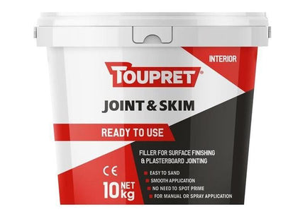Toupret Ready To Use Joint & Skim 10kg Toupret - RockBottom Northampton