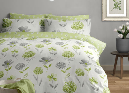 Caroline Green Brushed Cotton Duvet Cover Set