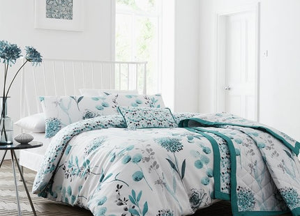 Inky Teal Double Duvet Cover Set