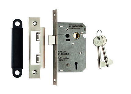 Easi-T Residential 3 Lever Sashlock      Electro Brassed