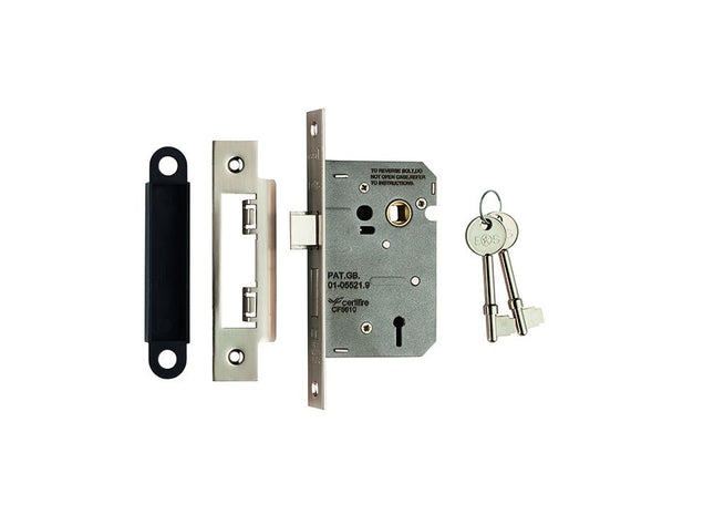 Easi-T Residential 3 Lever Sashlock      Electro Brassed