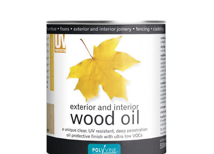 POLYVINE EXTERIOR & INTERIOR WOOD OIL 500ML