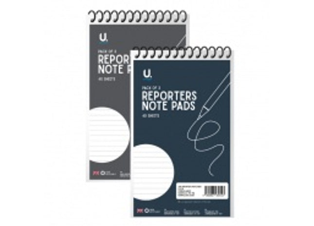 Reporters Notepad 5"x8", 3pk