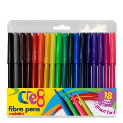 Fibre Tip Pens 18pk