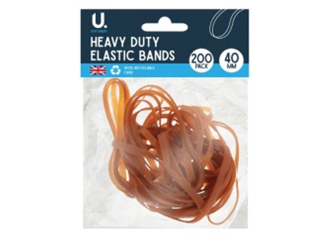 Heavy Duty Elastic Bands 200pk