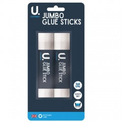 Jumbo Glue Sticks 2pk