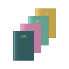A6 Page a Day Colour Block Diary (Half Page Weekends)