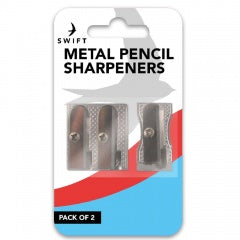 Metal Pencil Sharpeners 2pk