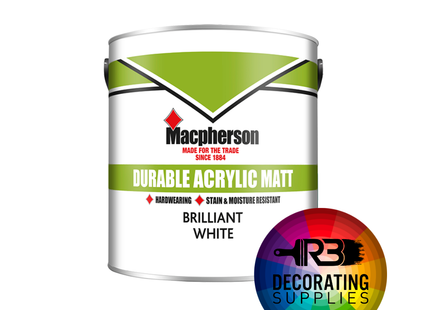 Macpherson Durable Acrylic Matt Tinted 5L "MC2 Base"