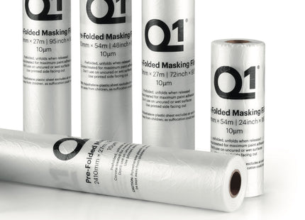 Q1 Pre-Folded Masking 72inch x 90ft (1810mm x 27m)