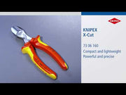 Knipex VDE X-Cut Compact Diagonal Cutter 160mm Knipex - RockBottom Northampton