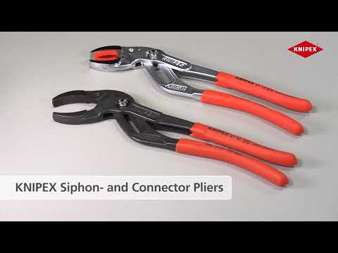 Knipex Plastic Pipe Grip Pliers Plastic Jaws Chrome 250mm - 75mm Capacity Knipex - RockBottom Northampton