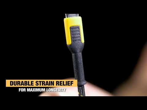 Dewalt Telecoms USB C to USB C 100W Reinforced Charging Cable 1.8m (6ft) DEWALT Telecoms - RockBottom Northampton