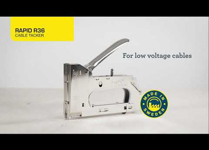 Rapid R36 Heavy-Duty Cable Tacker (No.36 Cable Staples) Rapid - RockBottom Nothampton
