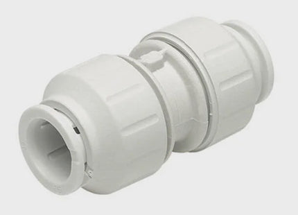 JG Speedfit white straight coupler 22mm