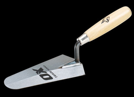 OX Trade Gauging Trowel - Wooden Handle - 180mm / 7in