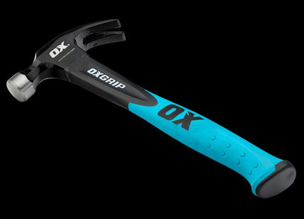 OX Trade Fibreglass Handle Claw Hammer - 16oz / 450g