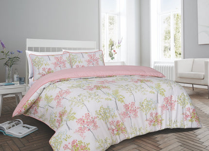 Trees Blush Pink King Duvet Cover Set