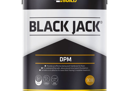 EverBuild Black Jack Black Bitumen Paint 5L DPM
