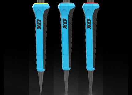 OX Pro Nail Punch w/ Grip 3-Pack - 0.8mm, 1.6mm, 2.4mm