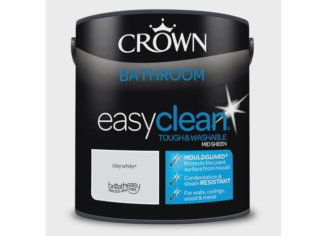 Crown Bathroom Easy clean Clay White 2.5L