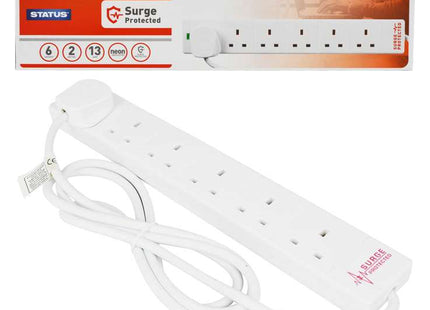 6 way 2 Mtr Surge Protected Extension681