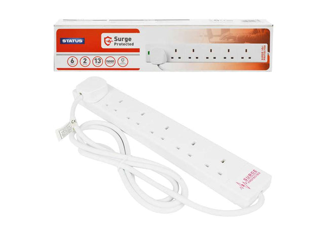 6 way 2 Mtr Surge Protected Extension681