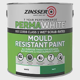 Perma White Mould Resistant Paint Matt 1L