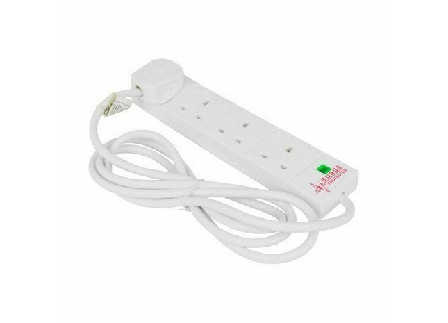 4 Gang 2 Meter Surge Protected Extension