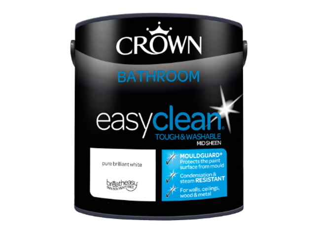 Crown Bathroom Easy Clean Pure Brilliant White  2.5L
