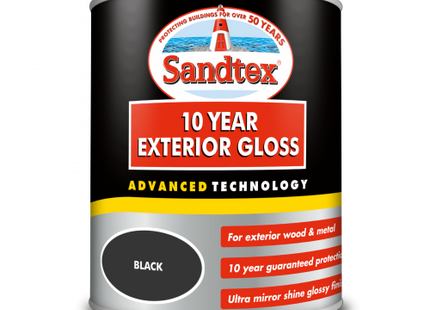 Sandtex Exterior Gloss Black 750Ml