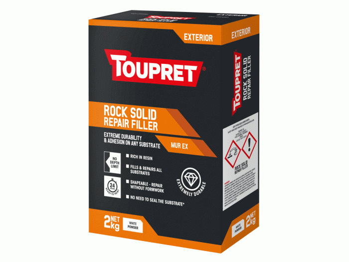 Toupret Rock Solid Repair Filler 2Kg