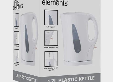 Fine Elements 1.7L Plastic Kettle