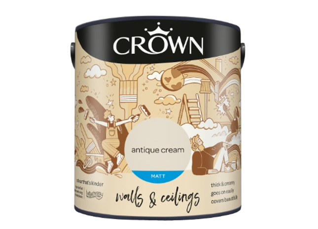 Crown Paint 2.5 Antique Cream