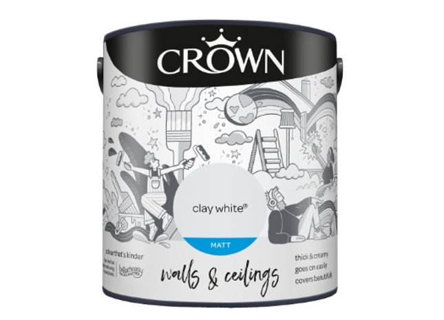 Crown Paint 2.5 Clay White