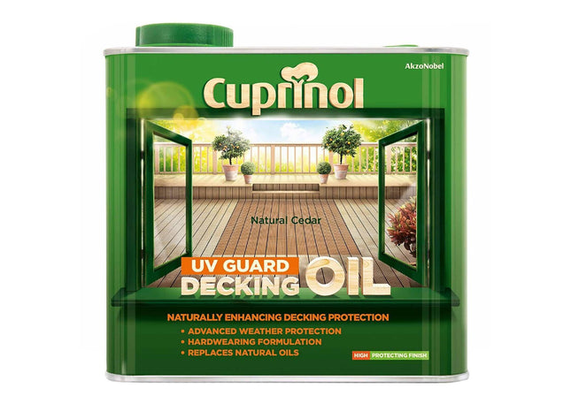 Cuprinol Uv Guard Decking Oil Teak 2.5L