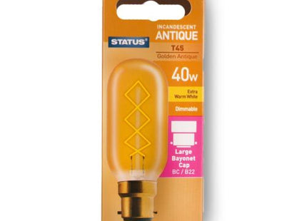 Crystalite 40W Antique Bulb Bc