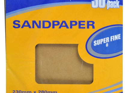 Supadec 30 Pack Sandpaper Super Fine