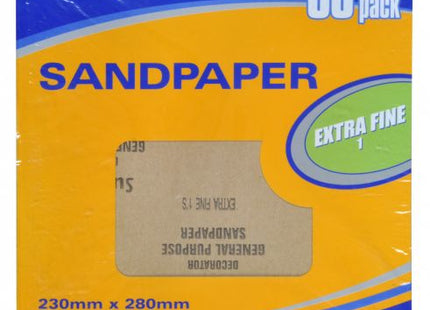 Supadec 30 Pack Sandpaper Extra Fine