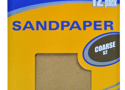 SupaDec General Purpose Sandpaper Pack 12 Coarse S2